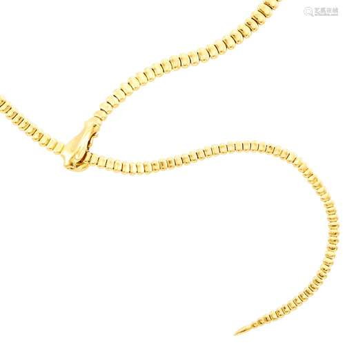 Tiffany & Co., Elsa Peretti Gold Snake Necklace