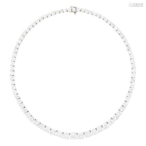 Platinum and Diamond Necklace