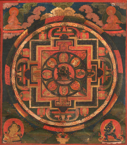 13-faches Mandala des zornvollen Bodhisattva Vajrapani