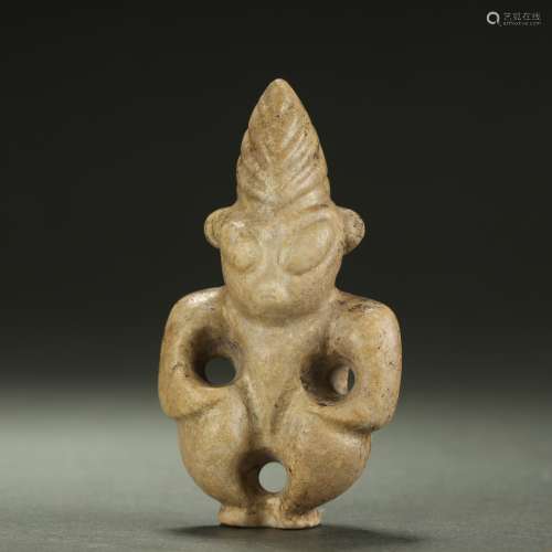 NEOLITHIC PERIOD,HONGSHAN CULTURE,JADE CARVED 