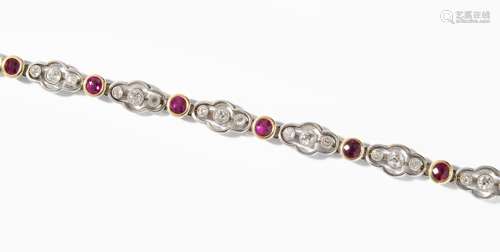 DIAMANT-RUBIN-BRACELET