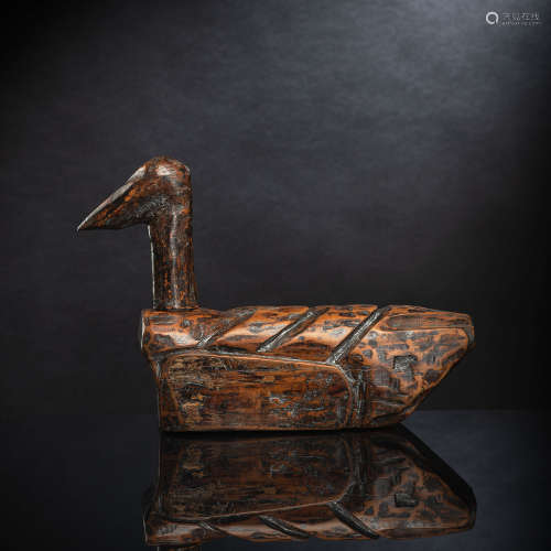 Ente aus Holz für eine Hochzeit (Kirogi)