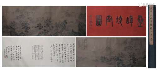 A Chinese Painting And Calligraphy Handscroll, Shen Zhou Mar...