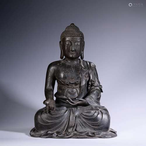 A Bronze Statue Of Shakyamuni