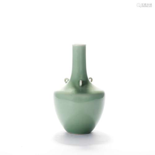 A Celadon-Glazed Three-Handles Vase