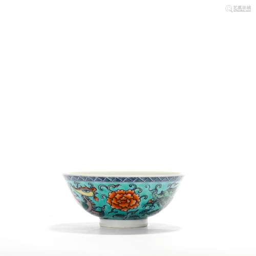 A Doucai Flowers Porcelain Bowl