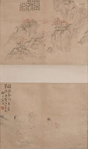 A CHINESE SCROLL PAINTING