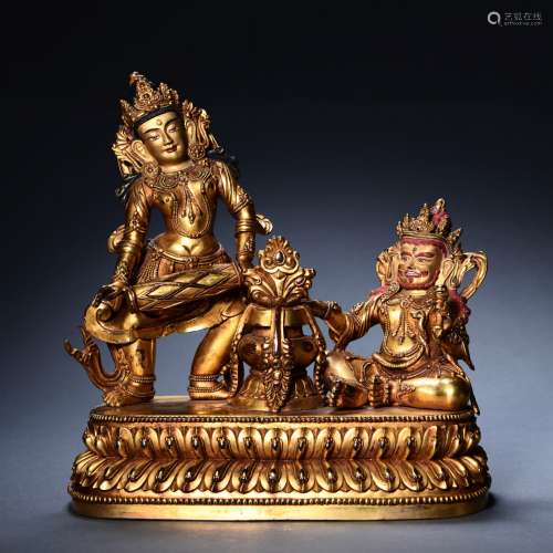 A Gilt Bronze Buddha Statue