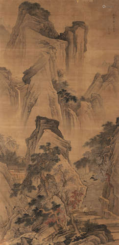 Landschaft im Stil von Zhao Mengfu (1254-1322)
