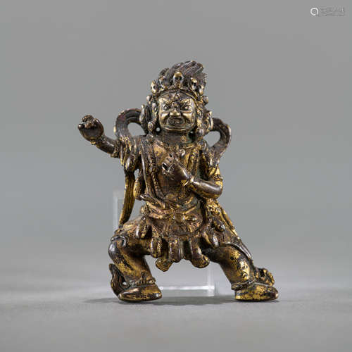 Feuervergoldete Bronze des Vajrapani