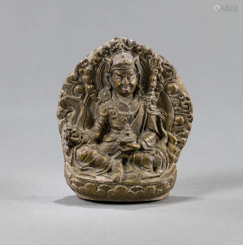 Tsa tsa des Padmasambhava mit prächtiger Vergoldung