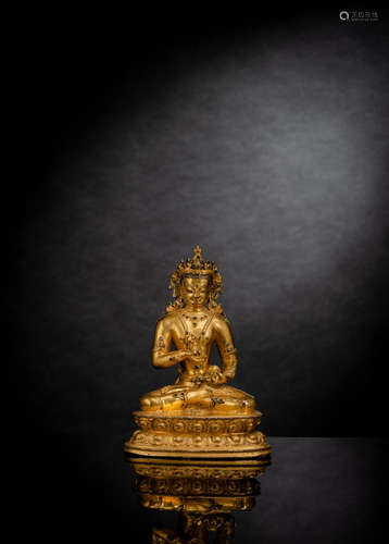 Feuervergoldete Bronze des Vajrasattva