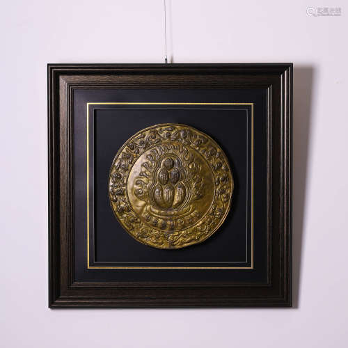 19世纪 铜摩尼宝挂屏
