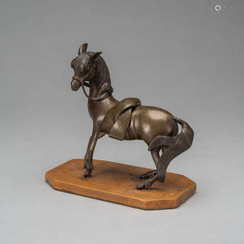 Weihrauchbrenner aus Bronze in Form eines Pferdes