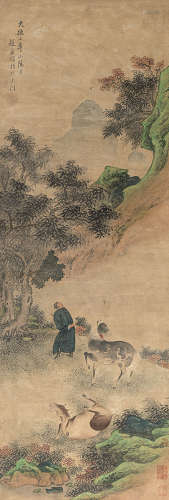 Zwei Malereien im Stil von Zhao Mengfu