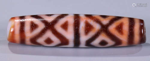 TIBETAN EIGHT EYES PATTERN DZI