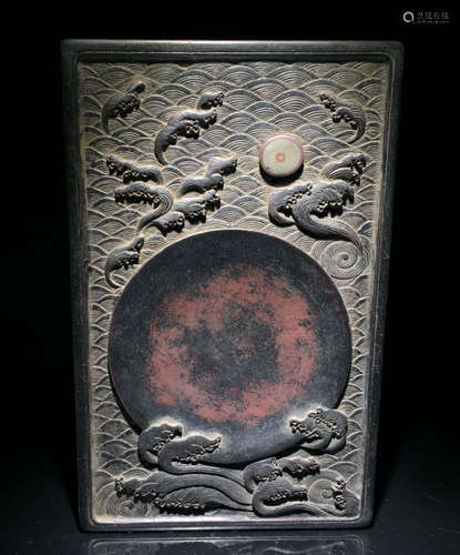 INK SLAB CARVED WITH STORY