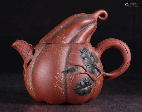 ZISHA TEA POT SHAPED WITH MELON