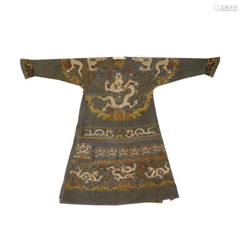 QING DYNASTY,A MAGNIFICENT FINE KESI DRAGON ROBE