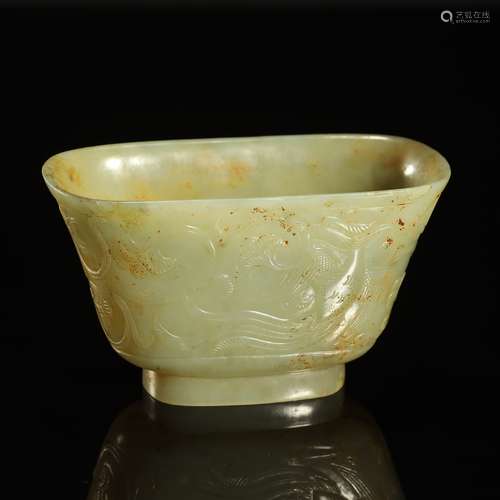 WARRING STATES PERIOD,A FINE JADE CARVED 