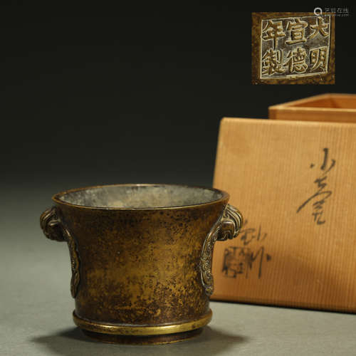 QING DYNASTY,A FINE BRONZE CENSER