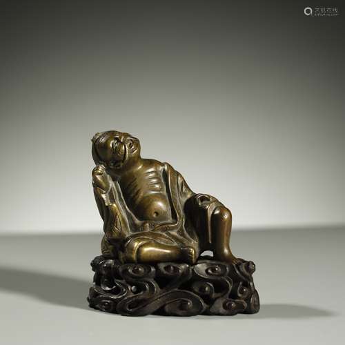 QING DYNASTY,A FINE BRONZE FIGURE