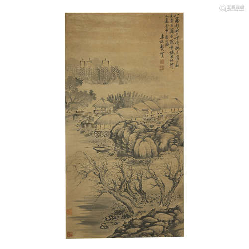 GONG XIAN,CHINESE PAINTING AND CALLIGRAPHY