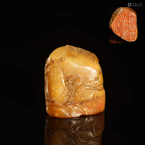 QING DYNASTY,SHOUSHAN STONE SEAL