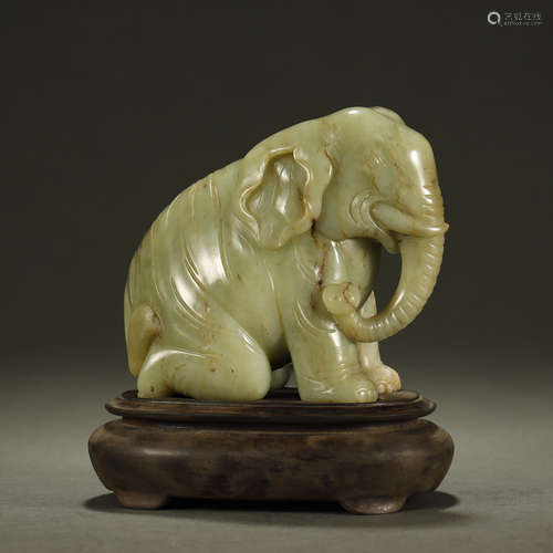 QING DYNASTY,HETIAN JADE CARVED 