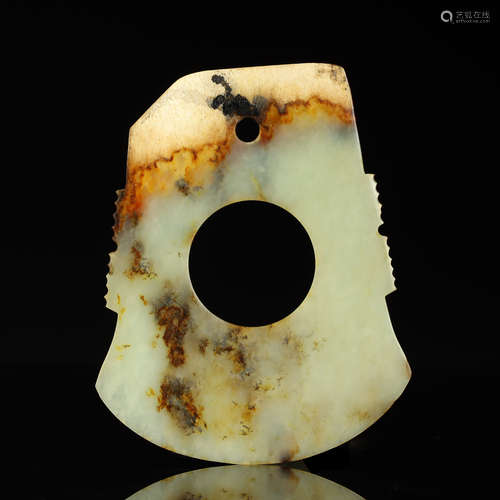 WARRING STATES PERIOD,JADE AXE PENDANT