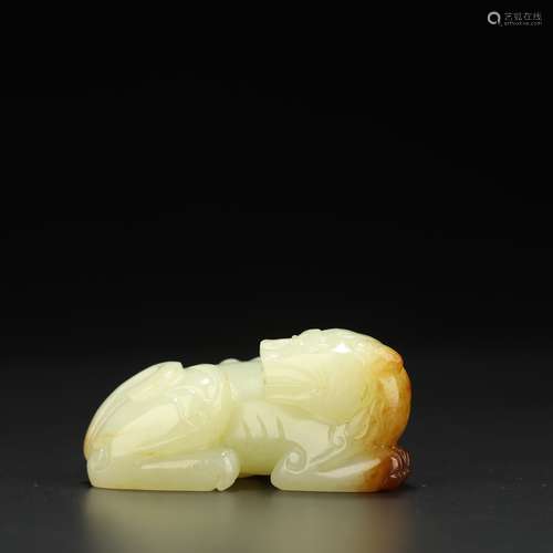 QING DYNASTY,HETIAN JADE CARVING PENDANT