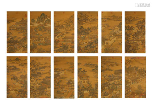 DING GUANPENG,A SET OF CHINESE PAINTING AND CALLIGRAPHY