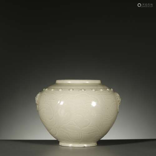 SONG DYNASTY,A FINE DING-TYPE CARVED JAR