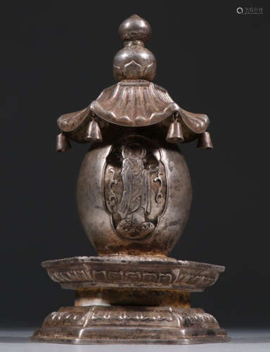 SILVER CAST STUPA