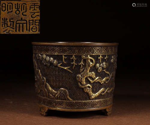 GILT BRONZE CAST CENSER