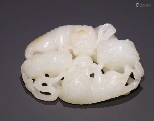 HETIAN JADE CARVED PENDANT