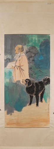 A Chinese painting, Zhang Daqian mark