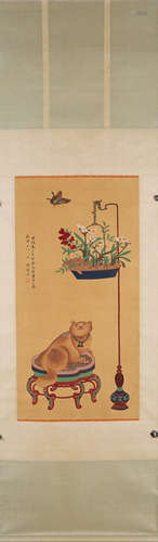 A Chinese flower-and-plant painting, Mei Lanfang mark