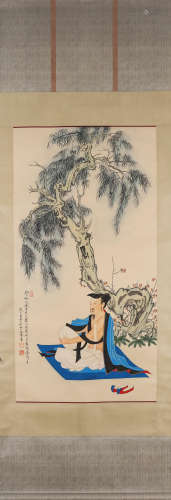 A Chinese figure painting, Renzhong mark
