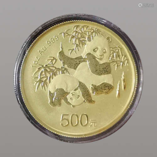 中國熊貓金幣發行30周年紀念金幣