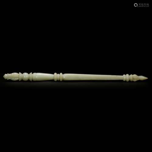 HeTian jade Pen Brush from Qing