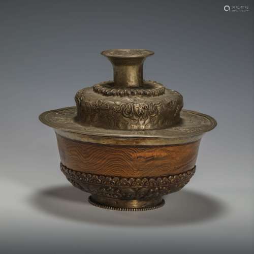 Tibetan Bowl with Top from Qing