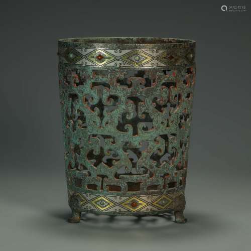 Hollow Out Silvering and Golden Inlaying with Jem Censer fro...