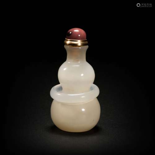 Calabash Snuff Bottle from Qing