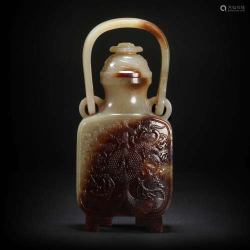 HeTian Jade Hanging Vase from Qing