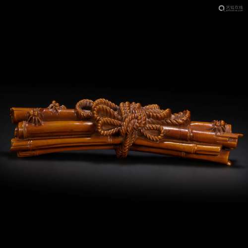 Wood Carved Ornament from Qing