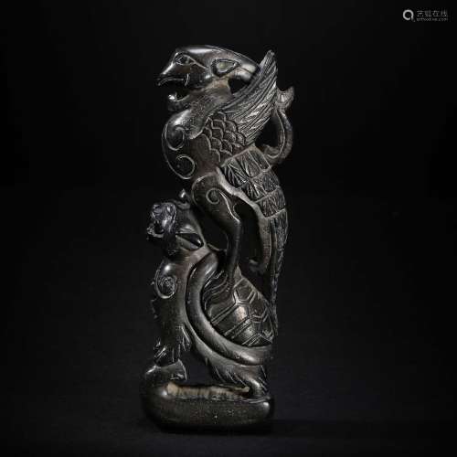 Coal Crystal Ornament from Yuan