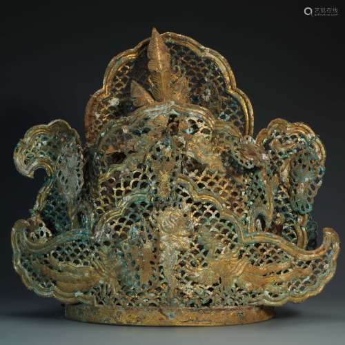 Copper and Golden Crown from Liao