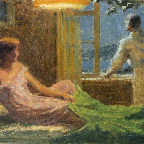 Max Pietschmann, Sommernacht. Um 1920/1930.Max Pietschmann 1...