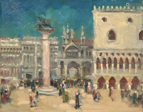 Hans Wohlrab, Venedig – Markusplatz. 1942.Hans Wohlrab 1905 ...